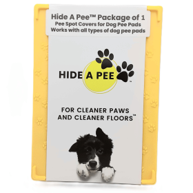 Hide A Pee Pee Spot Covers for Dog Pee Pads | 1 Mellow Yellow Paw Prints X Starter Kit