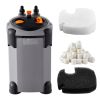224.5GPH Canister Filter, 3-Stage External Aquarium Filter with Powerful Pump