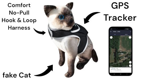 NEW GSM GPS Collar Tracker Waterproof Electronic Pet Tracking Devices Size:L