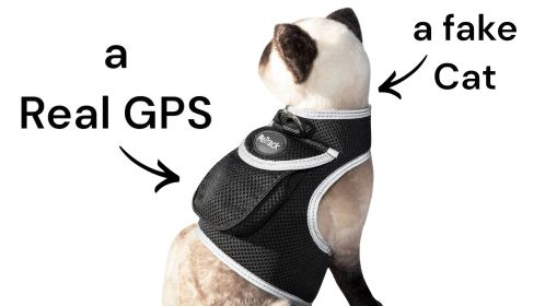 NEW Rechargeable Realtime GPS GSM Tracker for Small Pets w/ Mobile App Size:L