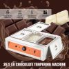 Chocolate Tempering Machine, 26.5 Lbs 3 Tanks Chocolate Melting Pot TEMP Control 86-185 F, 1500W Stainless Steel Electric Commercial Food Warmer For C
