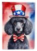 Black Poodle Patriotic American Garden Flag Mailbox Flag Decorative Yard Flag Banner Outside Patio Artwork Yard Flower Beds, Garden Size, Multicolor
