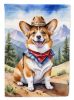 Corgi Cowboy Welcome Garden Flag Mailbox Flag Decorative Yard Flag Banner Outside Patio Artwork Yard Flower Beds, Garden Size, Multicolor