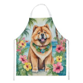 Chow Chow Luau Apron Cooking Kitchen Server Baking Crafts Gardening for Adult Women Men, Unisex, Large, Multicolor