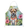Border Terrier Luau Apron Cooking Kitchen Server Baking Crafts Gardening for Adult Women Men, Unisex, Large, Multicolor