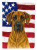 Brindle Great Dane American Flag House Flag Large Porch Sleeve Pole Decorative Outside Yard Banner Artwork Wall Hanging, Polyester, House Size, Multic