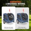 Dog Bike Trailer, Supports up to 100 lbs, Pet Cart Bicycle Carrier, Easy Folding Frame with Quick Release Wheels, Universal Bicycle Coupler, Reflector