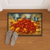 Crawfish Boil Doormat Front Door Mat Indoor Outdoor Rugs for Entryway, Non Slip Washable Low Pile, 24H X 36W
