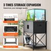 Aquarium Stand, 29 Gallon Fish Tank Stand, 28.7 x 16.5 x 30 in Steel and MDF Turtle Tank Stand, 242.5 lbs Load Capacity, Reptile Tank Stand with Stora