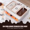 Chocolate Tempering Machine, 26.5 Lbs 3 Tanks Chocolate Melting Pot TEMP Control 86-185 F, 1500W Stainless Steel Electric Commercial Food Warmer For C