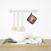 Colorful Roses Pair of Pot Holders Kitchen Heat Resistant Pot Holders Sets Oven Hot Pads for Cooking Baking BBQ, 7 1/2 x 7 1/2
