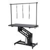 43" Hydraulic Pet Grooming Table, Heavy Duty Dog Grooming Arm for Medium/ Small Dogs, Height Adjustable Dog Grooming Station, Anti Slip Tabletop /Dog