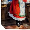 Cookies with Santa Claus Mrs. Claus Dish Drying Mat Absorbent Dish Drying Mat Pad for Kitchen Counter Dish Drainer Mat for Countertop, 14 x 21", Multi