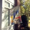 Blue Heron House Flag Large Porch Sleeve Pole Decorative Outside Yard Banner Artwork Wall Hanging, Polyester, House Size, Multicolor