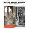 Dog Door for Sliding Glass Door, 75 7/8 to 80 11/16 in Adjustable Height, Aluminum Alloy Frame with Rotating Hinges, Lock Design, 10 1/4 x 16 1/4 in F
