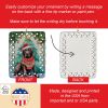 Chocolate Labrador Retriever Christmas Porcelain Ornament Christmas Tree Hanging Decorations for Home Christmas Holiday, Rectangle, Gift, Multicolor