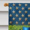 All American Australian Cattle Dog House Flag Large Porch Sleeve Pole Decorative Outside Yard Banner Artwork Wall Hanging, Polyester, House Size, Mult