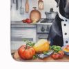 Black Labrador Retriever The Chef Memory Foam Kitchen Mat Machine Washable Anti-Fatigue Mat Cushion Comfort Bath Mat or Kitchen Rug