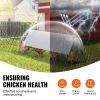 Chicken Tunnels, 118.1 x 28 x 24.2 inch (LxWxH) Chicken Tunnels for Yard, Portable Chicken Tunnels for Outside Easy Installation, Chicken Coop Run, Su