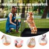 Dog Playpen, 4 Pcs 24 x 36 in Panels Foldable Metal Pet Exercise Pen, Dog Fence Indoor and Outdoor Pen with Door, Top Cover, and Bottom Pad, Pet Playp