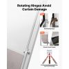 Dog Door for Sliding Glass Door, 91 to 96 in Adjustable Height, Aluminum Alloy Frame with Metal Rotating Hinges, Lock Design, 13 5/8 x 23 5/8 in Flap,