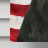 Black Scottish Terrier American Flag House Flag Large Porch Sleeve Pole Decorative Outside Yard Banner Artwork Wall Hanging, Polyester, House Size, Mu