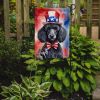 Black Poodle Patriotic American Garden Flag Mailbox Flag Decorative Yard Flag Banner Outside Patio Artwork Yard Flower Beds, Garden Size, Multicolor