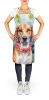 American Foxhound Luau Apron Cooking Kitchen Server Baking Crafts Gardening for Adult Women Men, Unisex, Large, Multicolor