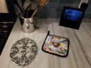 Chesapeake Bay Retriever The Chef Pair of Pot Holders Kitchen Heat Resistant Pot Holders Sets Oven Hot Pads for Cooking Baking BBQ, 7 1/2 x 7 1/2
