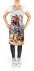 Bloodhound Cowboy Welcome Apron Cooking Kitchen Server Baking Crafts Gardening for Adult Women Men, Unisex, Large, Multicolor