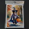 Bernese Mountain Dog Halloween Trick or Treat Greeting Cards Pack of 8 Blank Cards with Envelopes Whimsical A7 Size 5x7