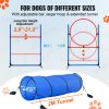 Dog Agility Training Equipment, 5 PCS Set with Adjustable High Hurdles,6 Weave Poles, Tunnel, Jump Ring, Pause Box, Whistle, Foldable Bowl, Puppy Obst