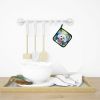 Bichon Frise Luau Pair of Pot Holders Kitchen Heat Resistant Pot Holders Sets Oven Hot Pads for Cooking Baking BBQ, 7 1/2 x 7 1/2