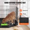 Dog Playpen, 8 Pcs 30"H x 24"W Panels Foldable Metal Pet Exercise Pen, Dog Fence Indoor and Outdoor Pen with Door, 600D Oxford Fabric Bottom Pad, Pet