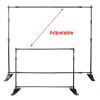 10pcs 8' X 8' - 10' X 8' Backdrop Banner Stand Step and Repeat Adjustable Telescopic Height and Width