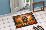 Cocker Spaniel Fall Doormat Front Door Mat Indoor Outdoor Rugs for Entryway, Non Slip Washable Low Pile, 24H X 36W