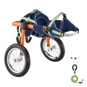 Dog Wheelchair for Back Legs, Lightweight 2 Wheels Pet Wheelchair, Height, Width & Length Adjustable, Dog Cart with Shock-Absorbing Wheels, for Injure