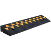 Rubber Curb Ramp 3.7" Rise Height Sidewalk Curb Ramp, 10" Width 39.4" Length Driveway Ramp for Curb, 15T Heavy Duty Rubber Ramp for Forklifts, Trucks,