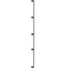 Pipe Stair Handrail, 13FT Staircase Handrail, 440LBS Load Capacity Carbon Steel Pipe Handrail, Industrial Pipe Handrail with Wall Mount Support, Round