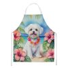 Maltese Luau Apron Cooking Kitchen Server Baking Crafts Gardening for Adult Women Men, Unisex, Large, Multicolor