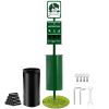 Dog Waste Station, Commercial Dog Poop Station, 11.5 Gallons Pet Waste Bin with 50 Can Liners, Bag Dispenser & 600 Waste Bags, Outdoor Dog Waste Dispo