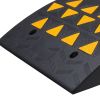 Rubber Curb Ramp 2 Pack, 6" Rise Height Heavy-Duty 33069 lbs/15 T Capacity Threshold Ramps, Driveway Ramps with Stable Grid Structure for Cars, Wheelc