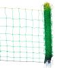 Electric Fence Netting, 35" H x 164' L, PE Net Fencing with Posts & Double-Spiked Stakes, Utility Portable Mesh for Goats, Sheep, Lambs, Deer, Hogs, D