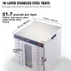 Food Dehydrator Machine, 10 Stainless Steel Trays, 1000W Electric Food Dryer with Digital Adjustable Timer & Temperature for Jerky, Herb, Meat, Beef,