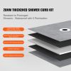 Shower Curb Kit, 60"x38" Shower Pan Kit with 6.3" Offset Drain, Lightweight EPS Shower Installation Kits with 2 Waterproof Cloths, Shower Pan Slope St