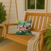 Louisiana Magnolias in Watercolor Throw Pillow Machine Washable, Indoor Outdoor Decorative Pillow for Couch, Bed or Patio, 14Hx14W