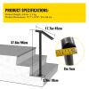 Single Post 1-2, Black Steel Railing 441LBS Capacity Baking Varnish Iron Stairs Stylish Handrails for Outdoor Steps with Expansion Bolts & Drill Bit