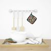 Lots of Black Pug Pair of Pot Holders Kitchen Heat Resistant Pot Holders Sets Oven Hot Pads for Cooking Baking BBQ, 7 1/2 x 7 1/2