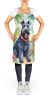 Kerry Blue Terrier Luau Apron Cooking Kitchen Server Baking Crafts Gardening for Adult Women Men, Unisex, Large, Multicolor
