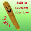 My Name is B, Cute Stuffed Parody Blunt Dog Toy, Funny Squeaky Weed Toy, Cool Plush Novelty 420 Gift for Pets & Their Owners, Sized for Puppies & Smal